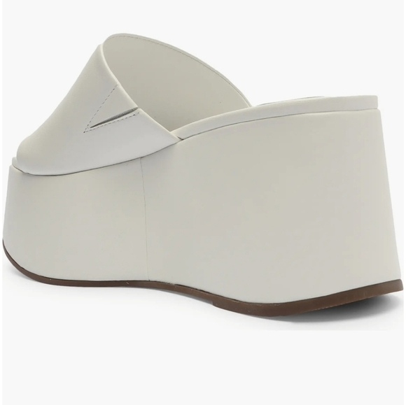 SHUTZ Marih Nappa Leather Platform Sandals In White. Size 8 - Picture 6 of 14